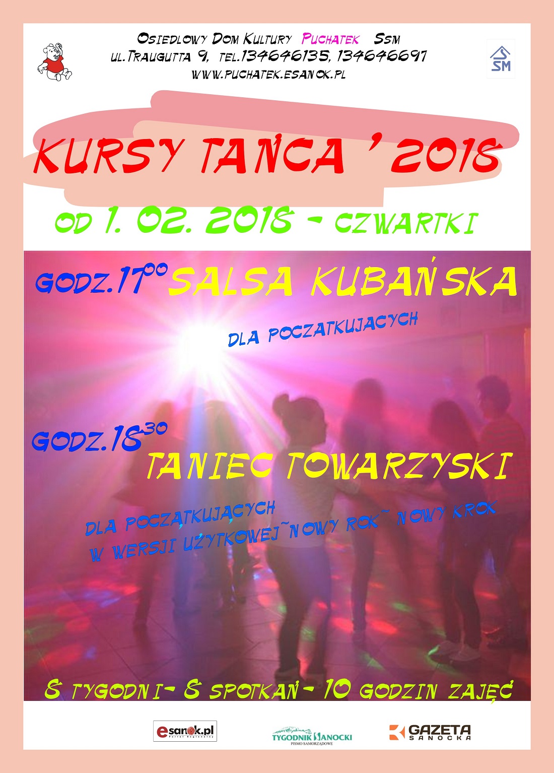 Osiedlowy Dom Kultury Puchatek w Sanoku zaprasza na kurs tańca - Zdjęcie główne