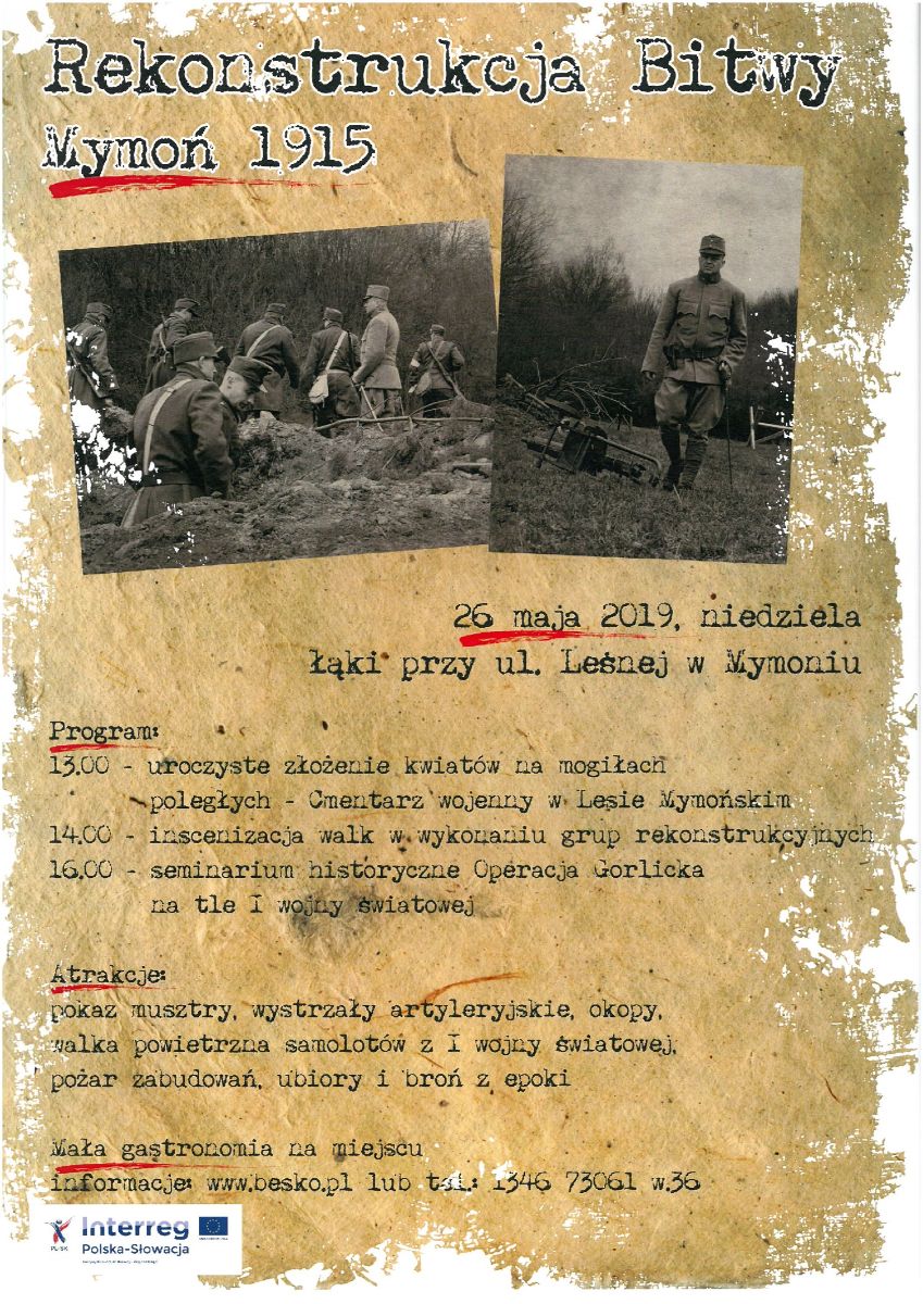 Niezwykła rekonstrukcja bitwy Mymoń 1915 - Zdjęcie główne