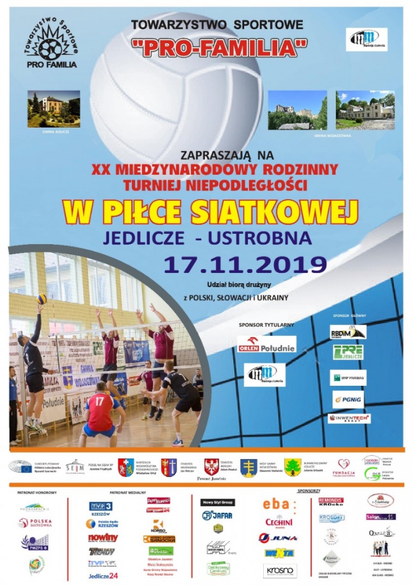Międzynarodowy Rodzinny Turniej Niepodległości w Piłce Siatkowej  PRO-FAMILIA CUP 2019 - Zdjęcie główne
