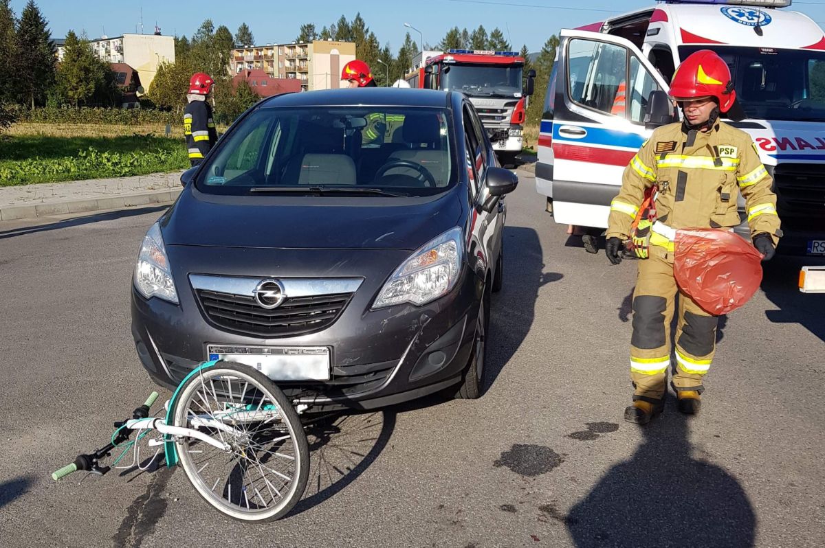 Dziecko wyjechało rowerem wprost pod samochód [FOTO