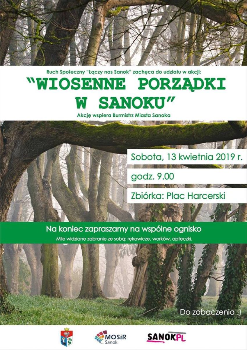 Wiosenne Porządki w Sanoku - kolejna akcja sprzątania miasta!  - Zdjęcie główne