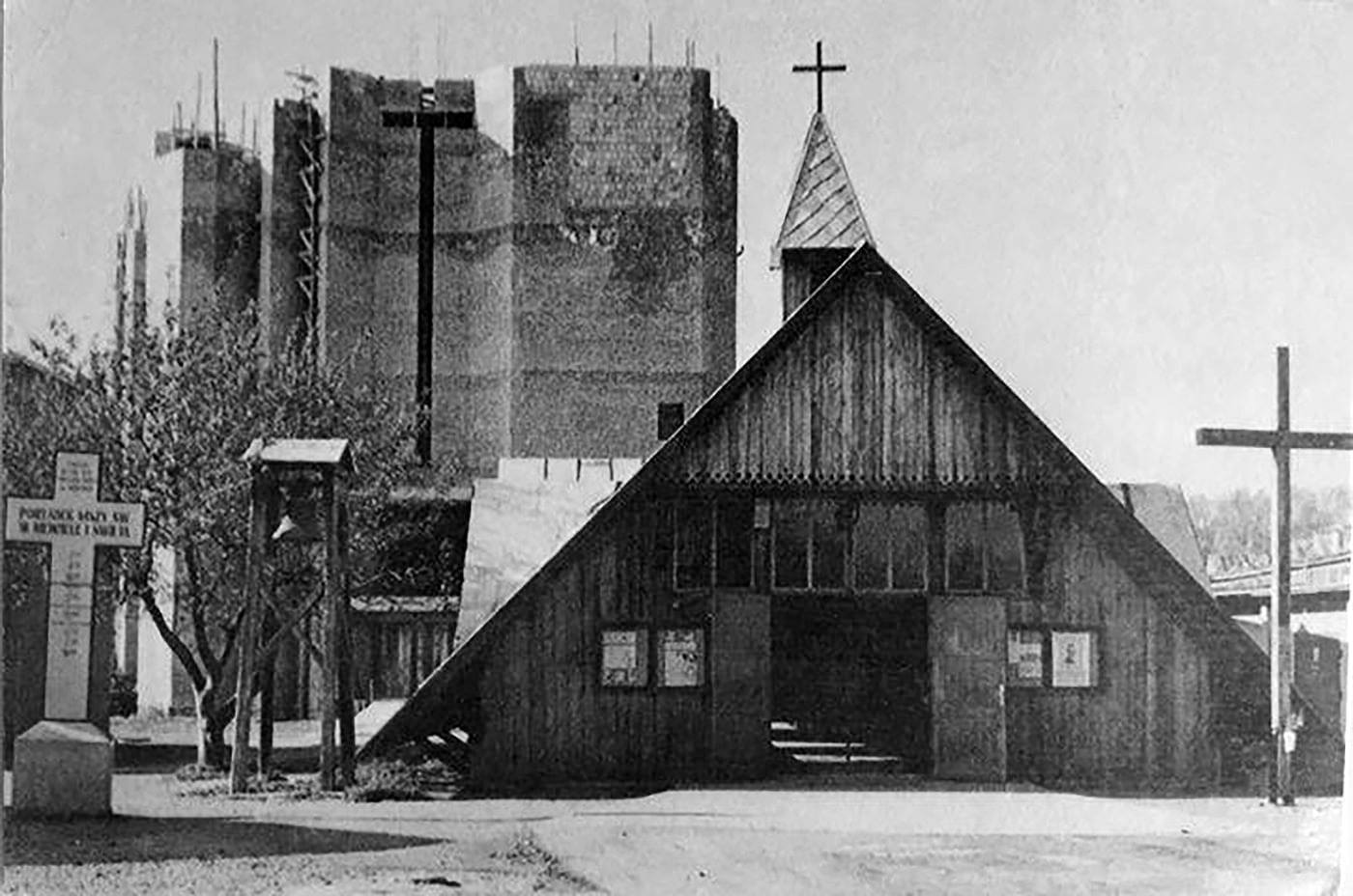 Kościół Chrystusa Króla w Sanoku 1987-88 rok.