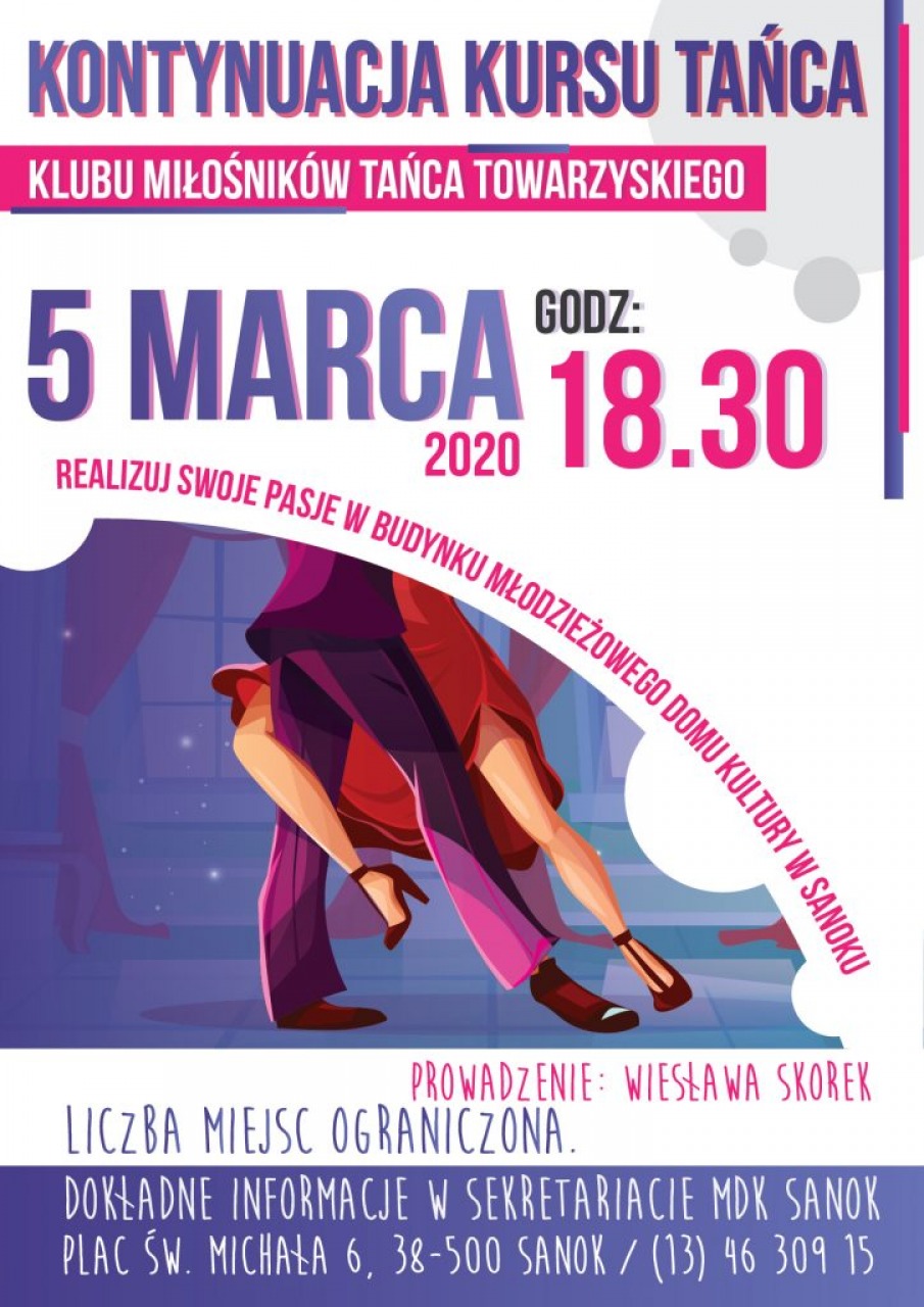 Zapraszamy na kurs tańca do MDK! - Zdjęcie główne