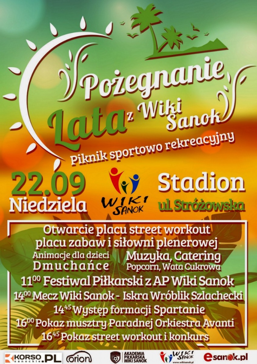 Piknik sportowo-rekreacyjny "Pożegnanie Lata z Wiki Sanok" - Zdjęcie główne