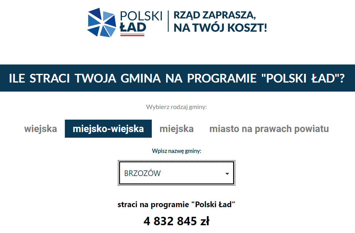 "Ile straci Twoja gmina na programie Polski Ład" - Sprawdź kalkulator on-line! - Zdjęcie główne