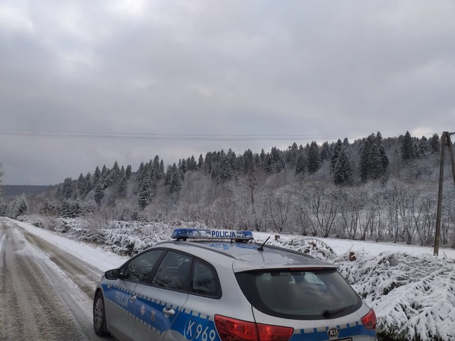BIESZCZADY: Zachowaj ostrożność na drodze - spadł śnieg i jest ślisko! - Zdjęcie główne