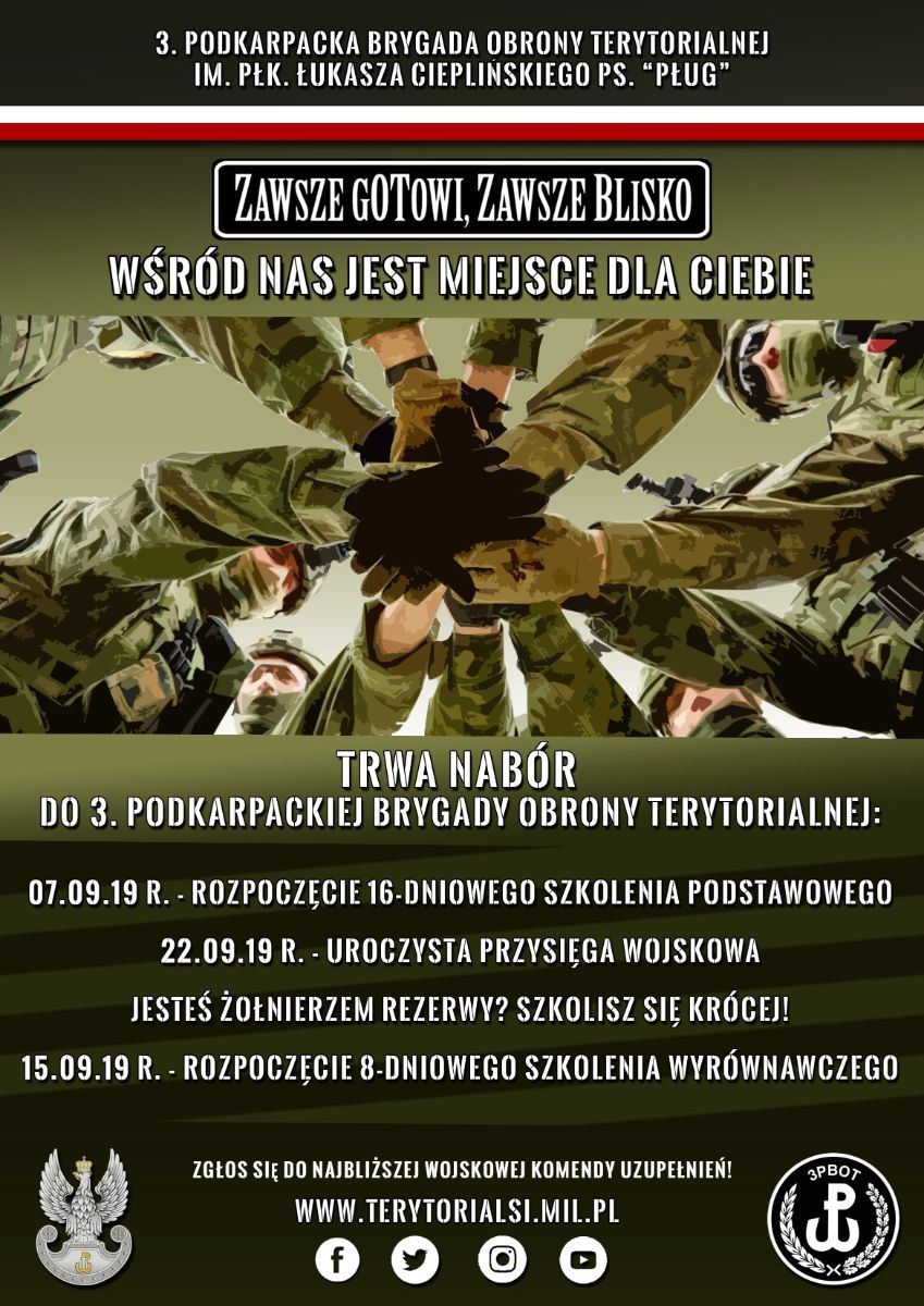 „Kampania wrześniowa do podkarpackiej brygady OT w ramach projektu Wakacje z WOT”  - Zdjęcie główne