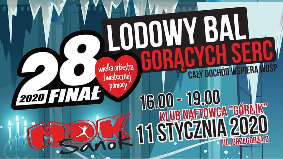 WOŚP W SANOKU: Lodowy Bal Gorących Serc - Zdjęcie główne