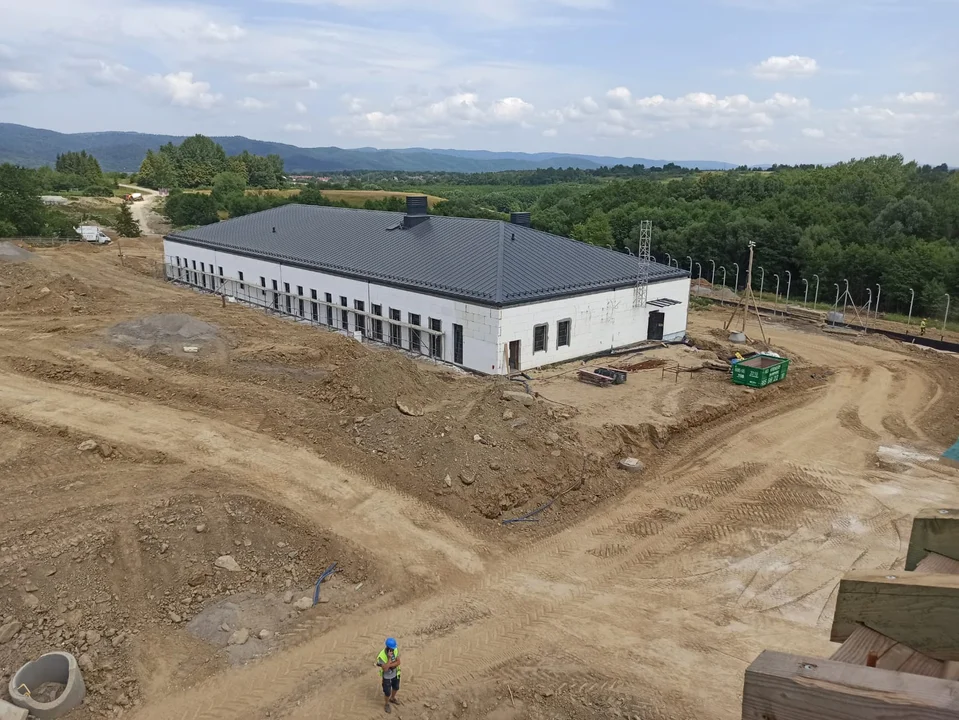 Postępy prac na budowie Zakładu Karnego w Sanoku [ZDJĘCIA] - Zdjęcie główne