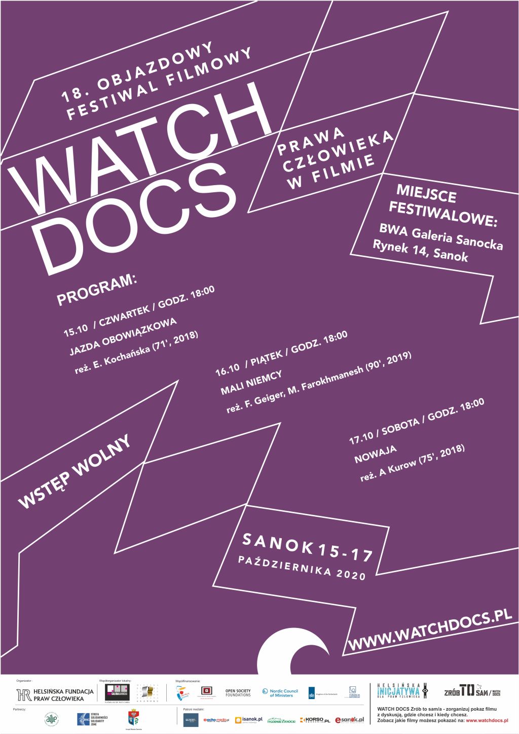 Zapraszamy na Festiwal WATCH DOCS w Sanoku - Zdjęcie główne