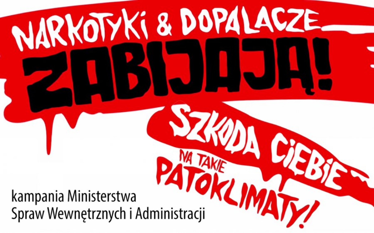 "Narkotyki i dopalacze zabijają"   - Zdjęcie główne