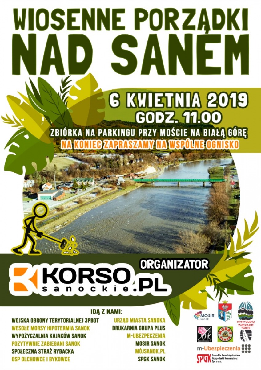 "Wiosenne porządki nad Sanem" - Razem posprzątamy brzegi Sanu! - Zdjęcie główne
