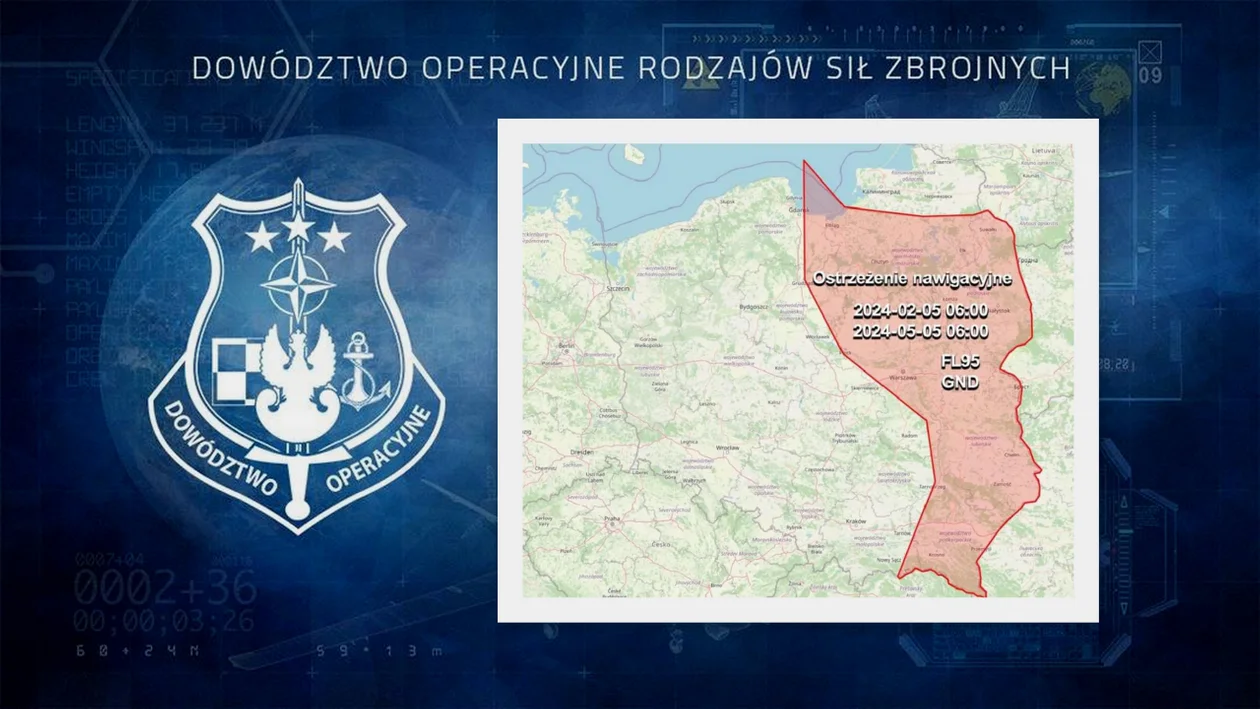 Polska Agencja Żeglugi Powietrznej opublikowała ostrzeżenie nawigacyjne - Zdjęcie główne