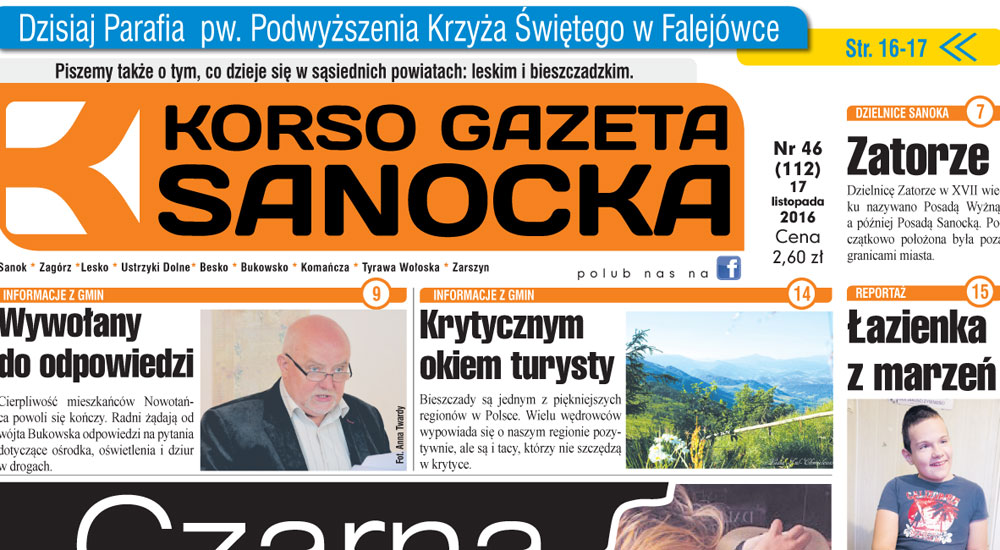 Korso Gazeta Sanocka nr 46/2016 - Zdjęcie główne