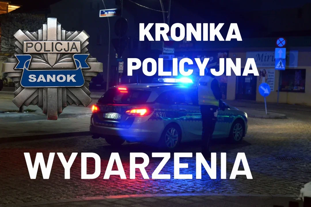 Kronika Policyjna KPP Sanok. Napad na stację benzynową oraz kolizje na terenie powiatu sanockiego - Zdjęcie główne