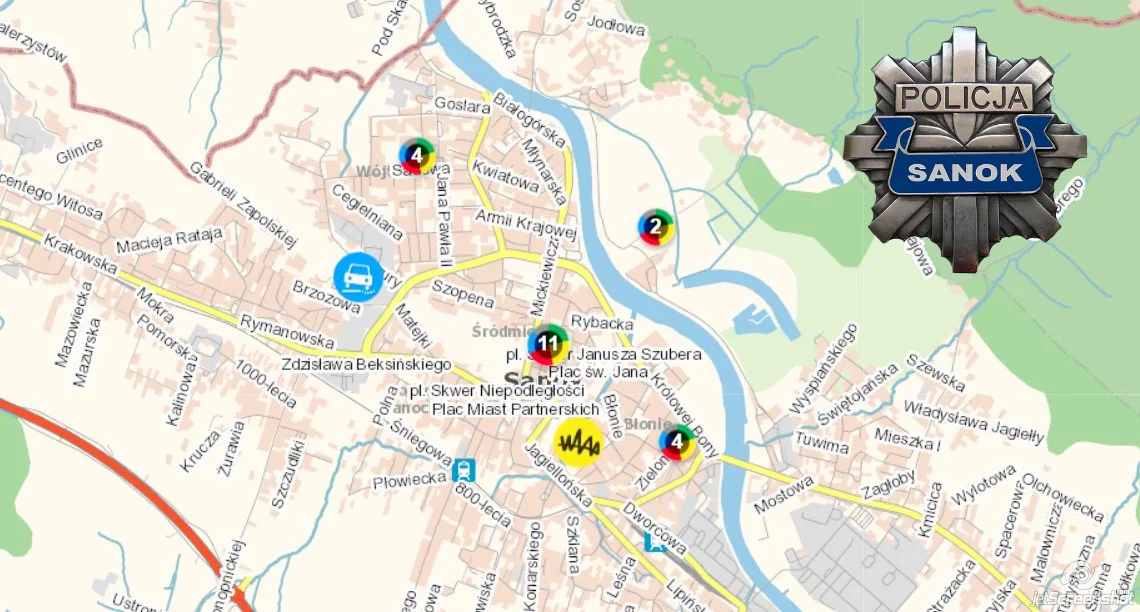 Co mieszkańcy powiatu sanockiego zgłaszają na Krajowej Mapie Zagrożeń Bezpieczeństwa - Zdjęcie główne