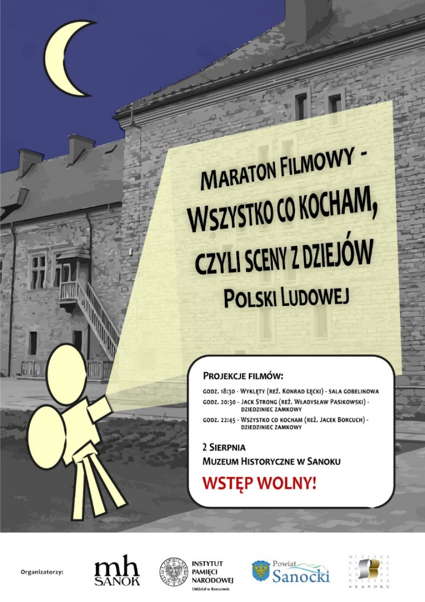 Maraton filmowy na dziedzińcu sanockiego zamku - Zdjęcie główne