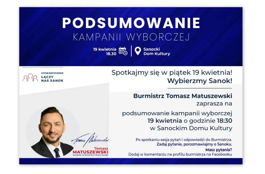 Przyjdź i porozmawiajmy razem o przyszłości Sanoka! - Zdjęcie główne