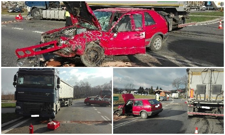 Groźny wypadek w Domaradzu. Kierowca osbówki trafił do szpitala - Zdjęcie główne