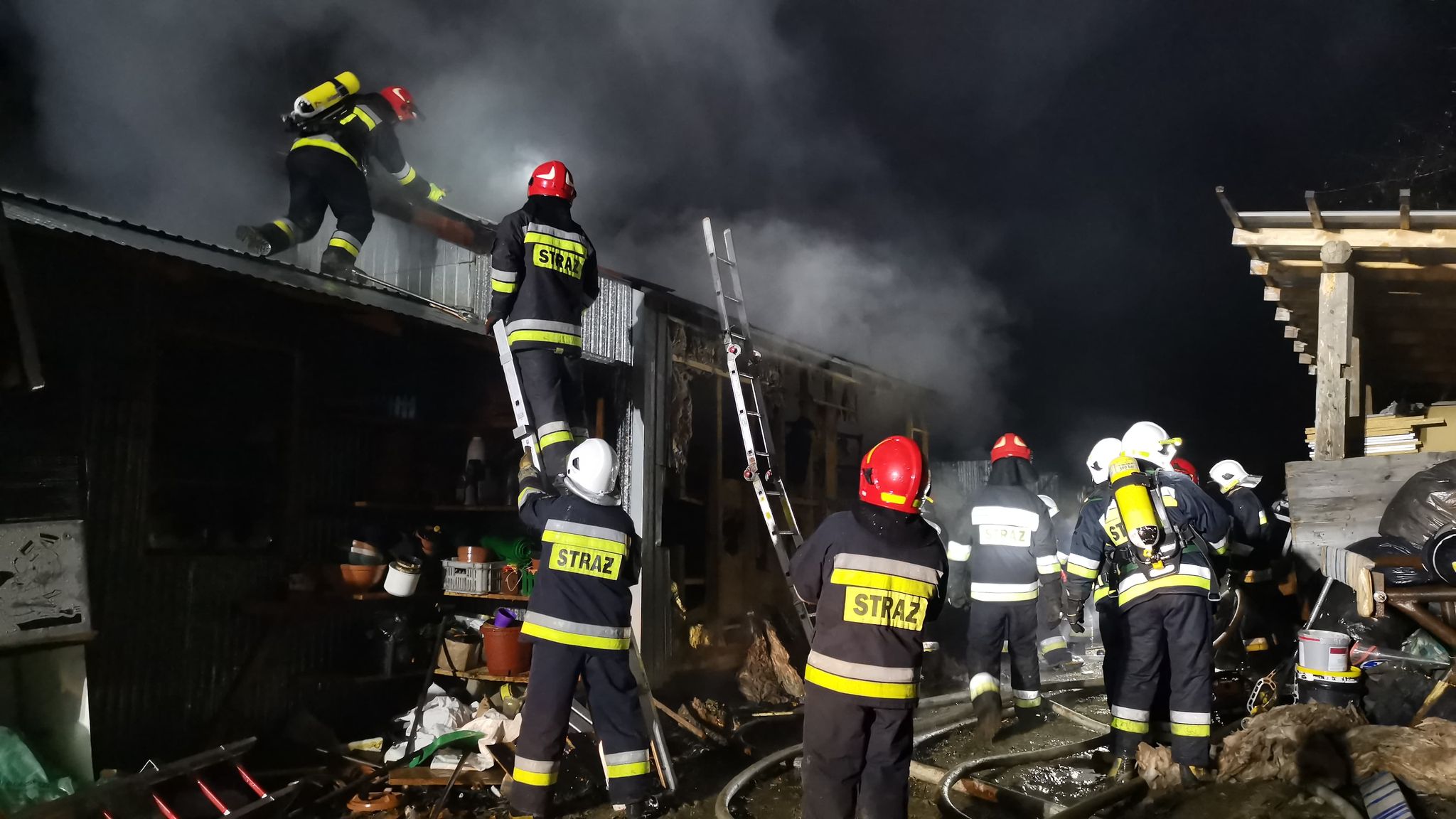 Sanok: Pożar na Kiczurach [FOTO+VIDEO] - Zdjęcie główne