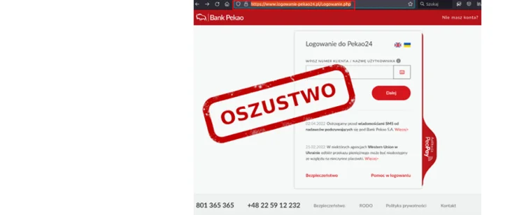 UWAGA! Masowa wysyłka maili do klientów banku Pekao S.A. w Sanoku. Nie klikaj bo stracisz pieniądze! - Zdjęcie główne