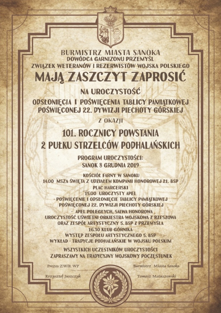 Podhalańczycy wracają do Sanoka! - Zdjęcie główne