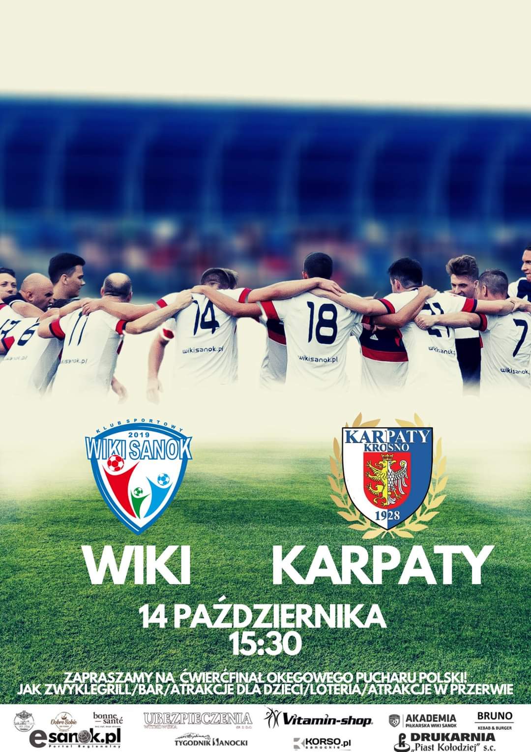 Wiki Sanok zagra w środę 14 października w Pucharze Polski z Karpatami Krosno - Zdjęcie główne