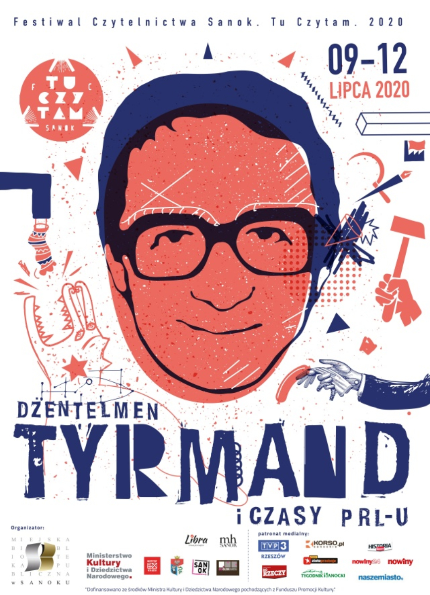Festiwal czytania "Sanok. Tu Czytam. 2020 – Dżentelmen Tyrmand i czasy PRL – u" - Zdjęcie główne