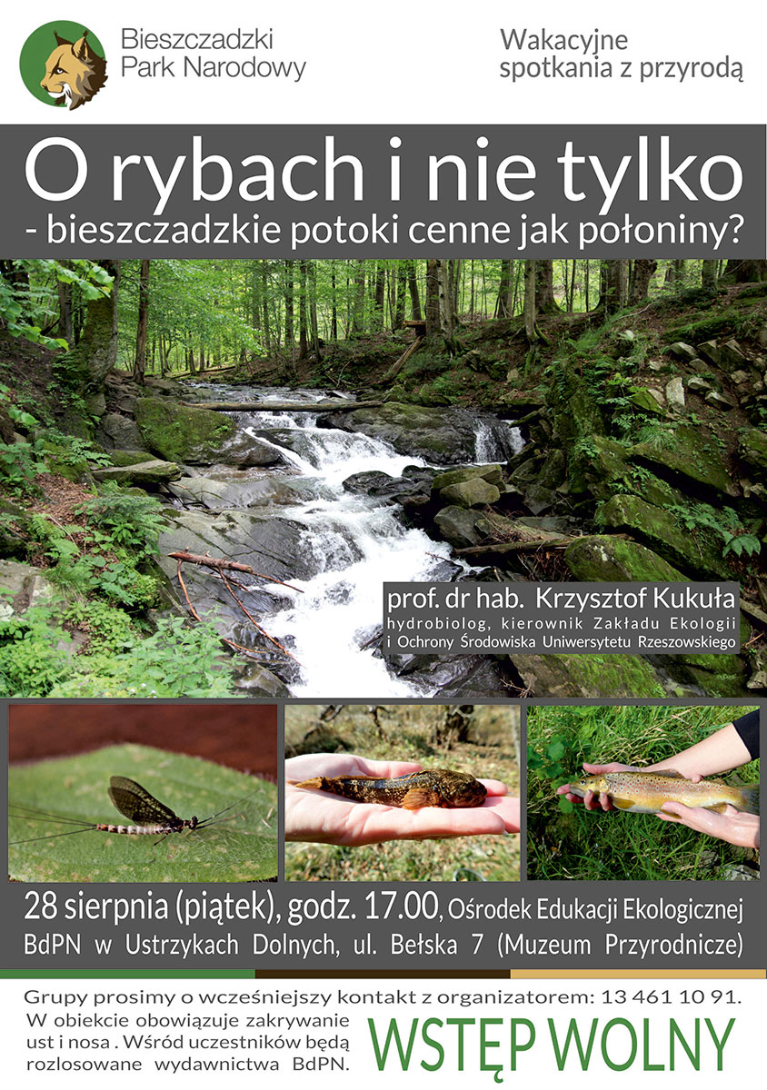 Spotkanie "O rybach i nie tylko - bieszczadzkie potoki cenne jak połoniny?"  - Zdjęcie główne