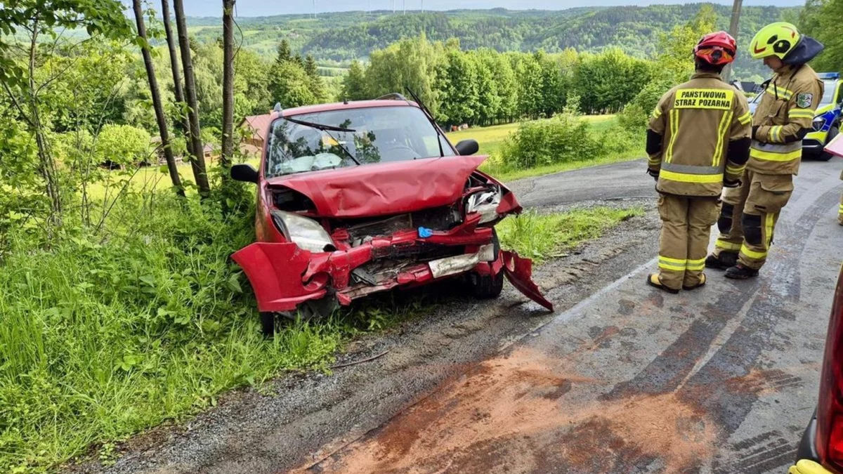 Czołówka w powiecie brzozowskim. Trzy osoby ranne, jedna przetransportowana śmigłowcem LPR - Zdjęcie główne