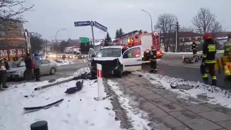 SANOK: Potrącenie motocyklisty na Dąbrówce [ZDJĘCIA+VIDEO] - Zdjęcie główne