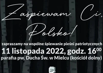 Parafia Ducha Św. zaprasza na koncert pieśni patriotycznych Zaśpiewam Ci, Polsko! - Zdjęcie główne