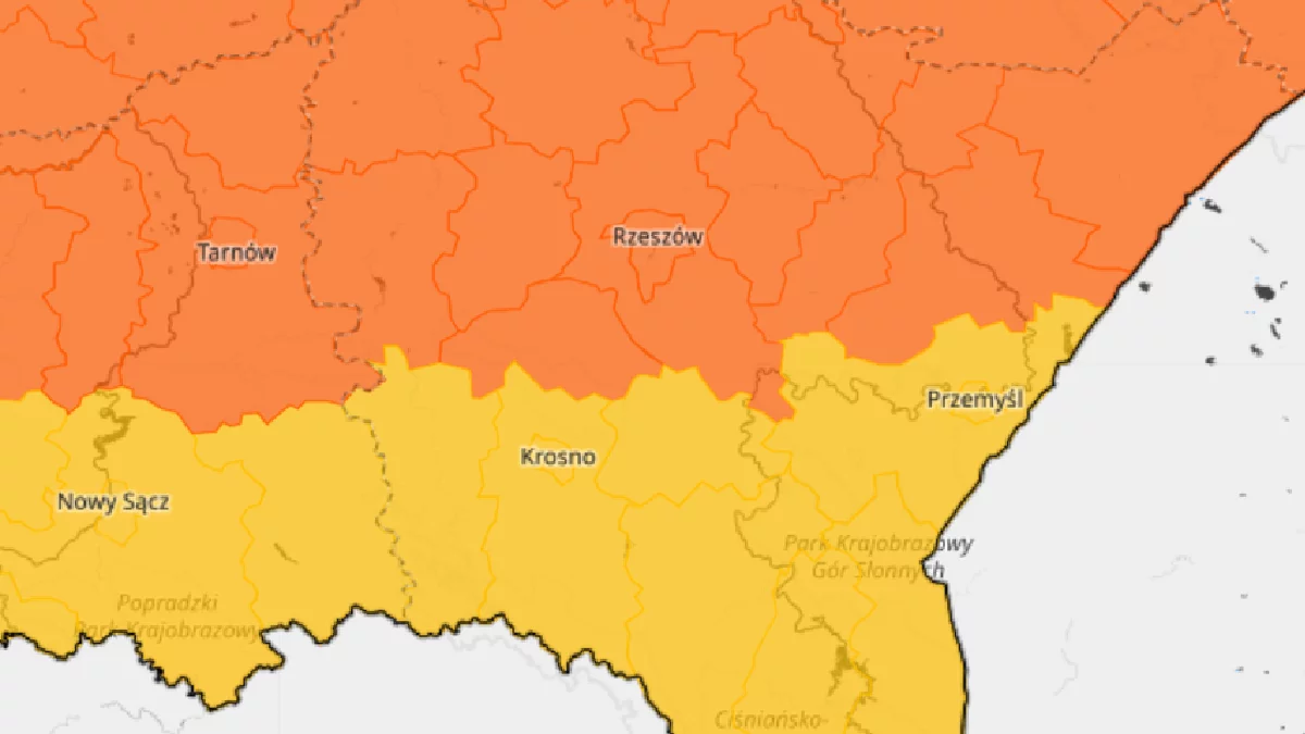 Powiat rzeszowski i łańcucki z zagrożeniem drugiego stopnia. IMGW ostrzega - Zdjęcie główne