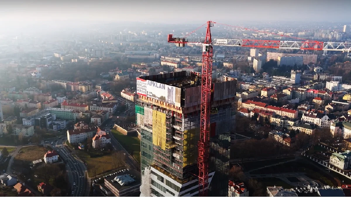 Olszynki Park widziane z drona. Jak przebiega budowa? [WIDEO] - Zdjęcie główne