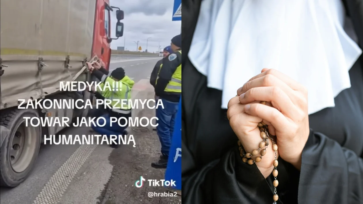 Części samochodowe zamiast pomocy humanitarnej dla Ukrainy? Transport pilotowany przez zakonnicę sprawdzili rolnicy protestujący w Medyce [WIDEO] - Zdjęcie główne