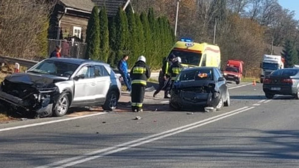 Wypadek na drodze krajowej obok Rzeszowa. Droga kompletnie zablokowana [ZDJĘCIA] - Zdjęcie główne