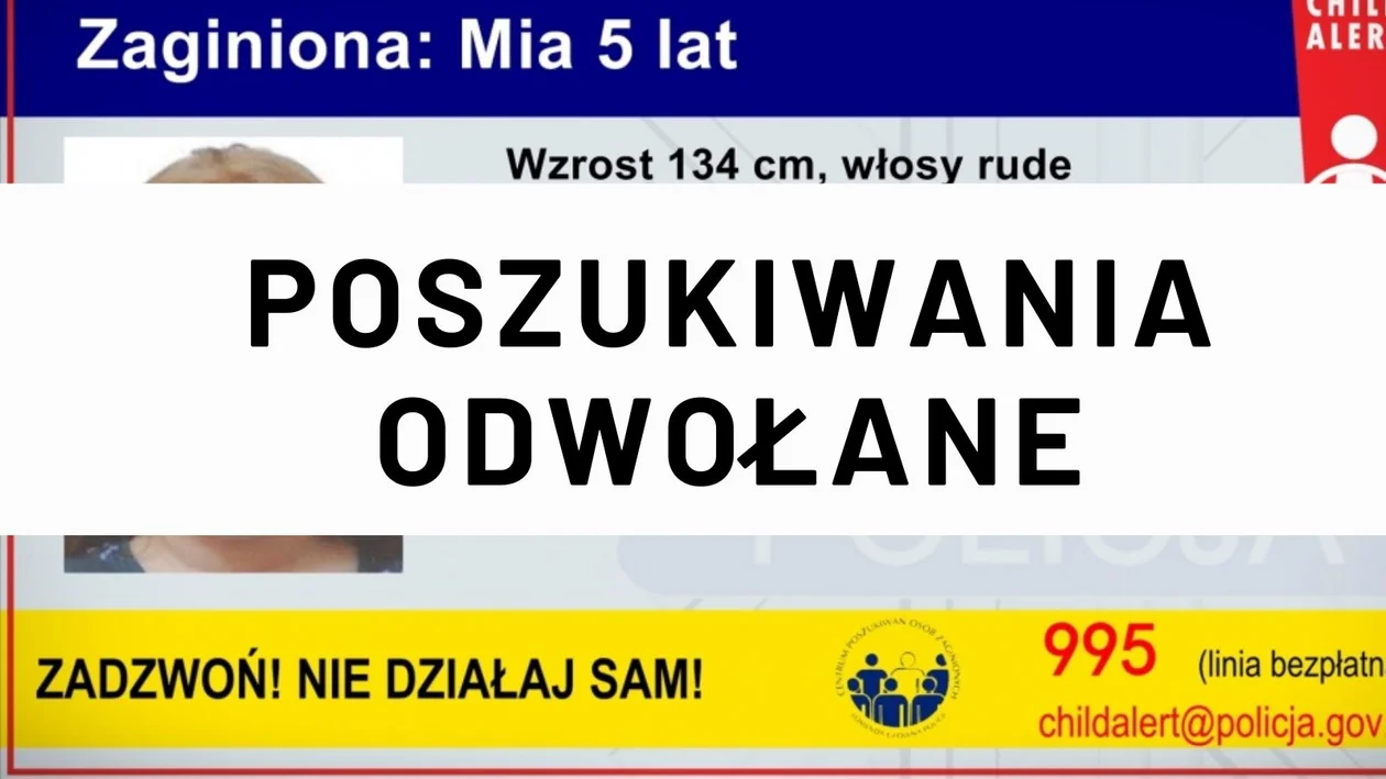 5-letnia Mia była w ogromnym niebezpieczeństwie, policja uruchomiła Child Alert - Zdjęcie główne