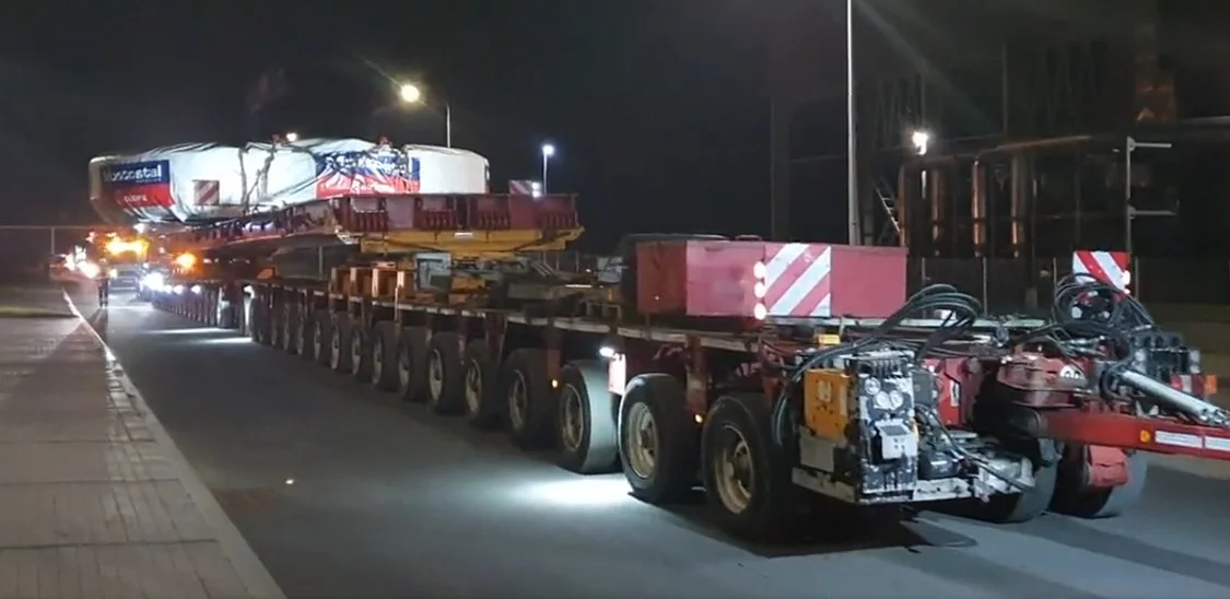 Do Babicy ruszył kolejny transport gigantycznych elementów maszyny TBM [WIDEO] - Zdjęcie główne