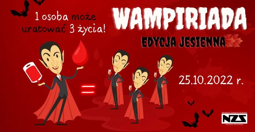 Wampiriada Jesienna - oddaj krew w krwiobusie i uratuj życie - Zdjęcie główne