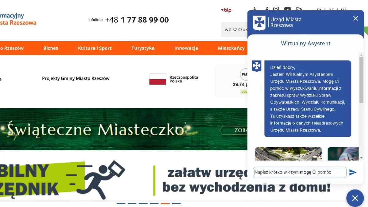 Czatbot, czyli nowa forma kontaktu urzędników rzeszowskiego ratusza z mieszkańcami miasta - Zdjęcie główne