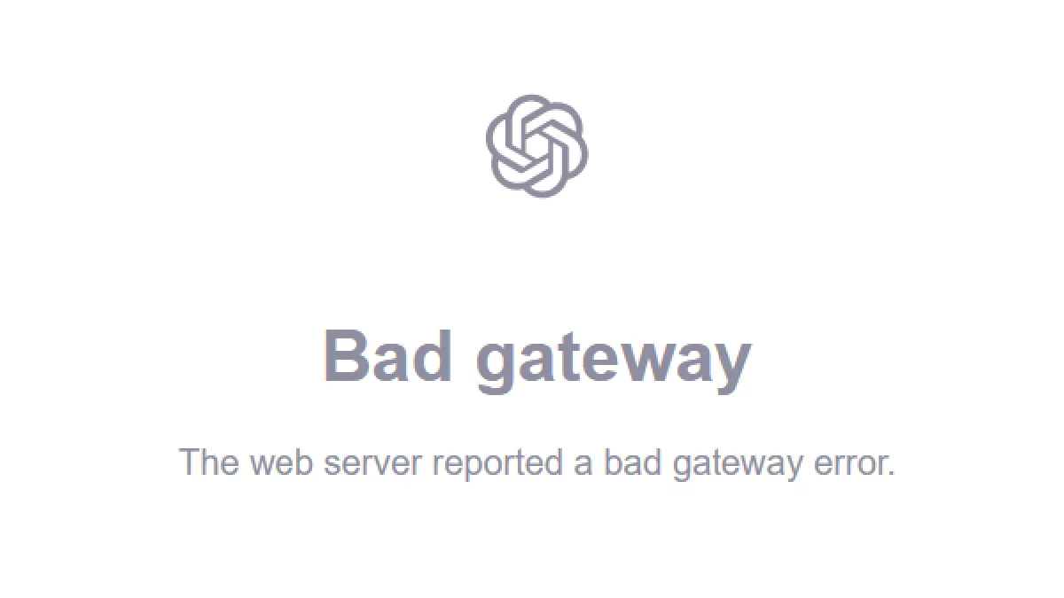 Chat GPT ma poważną awarię. Nie działają usługi Open AI - Zdjęcie główne