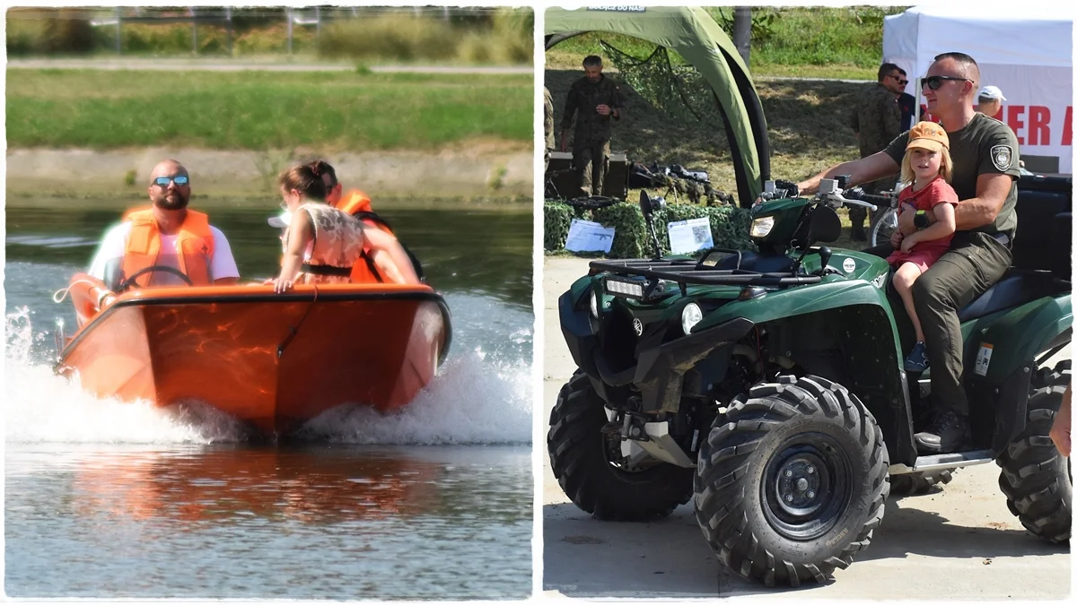 Piknik „Bezpieczny wypoczynek nad wodą” w Rzeszowie. Były przejażdżki quadem i motorówką po Wisłoku [ZDJĘCIA] - Zdjęcie główne