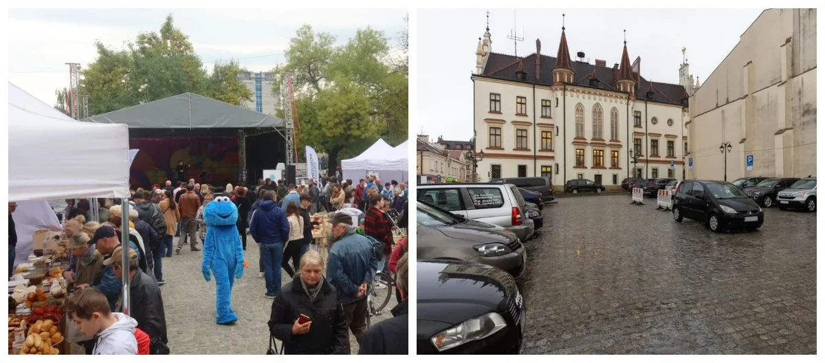 Mieszkańcy nie chcą likwidacji parkingu przy ratuszu. Ma tam powstać miejsce na koncerty - Zdjęcie główne