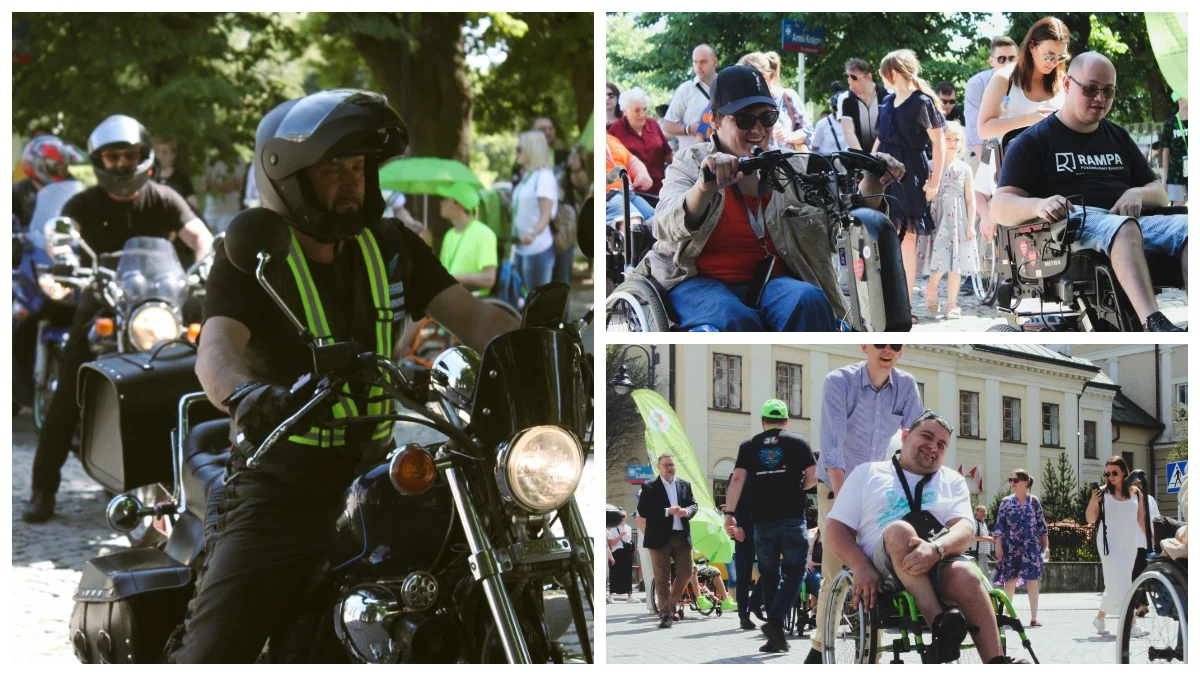 Rzeszów świętuje Dzień Osób z Niepełnosprawnością. Korowód poprowadziła grupa motocyklistów [ZDJĘCIA] - Zdjęcie główne