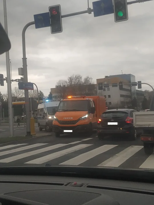 Zderzenie dwóch samochodów w Rzeszowie 