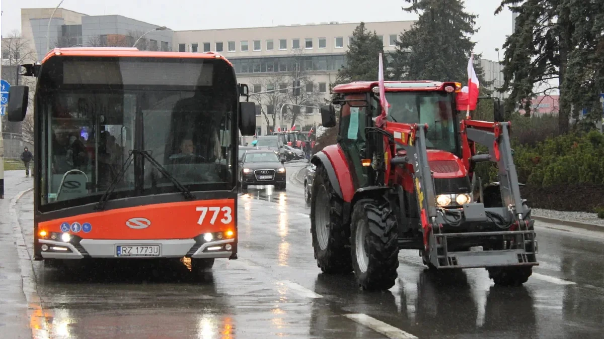 Protest rolników. Utrudnienia w powiecie rzeszowskim. Sprawdź! - Zdjęcie główne