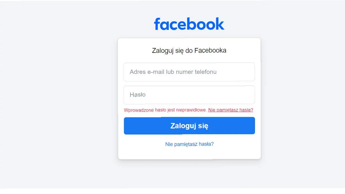 Awaria Facebooka. Użytkownicy mają problem z logowaniem - Zdjęcie główne