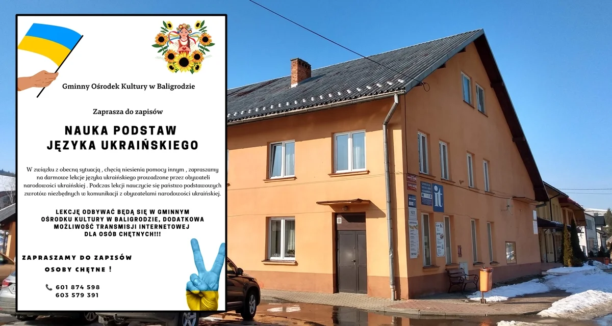 Bezpłatna nauka języka ukraińskiego. Gminny Ośrodek Kultury w Baligrodzie zaprasza na lekcje - Zdjęcie główne