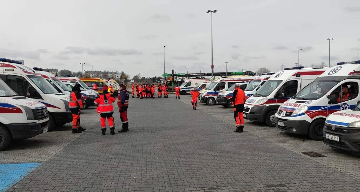 Ratownicy Bieszczadzkiego Pogotowia Ratunkowego pomogli w transporcie chorych dzieci na lotnisko w Jasionce - Zdjęcie główne
