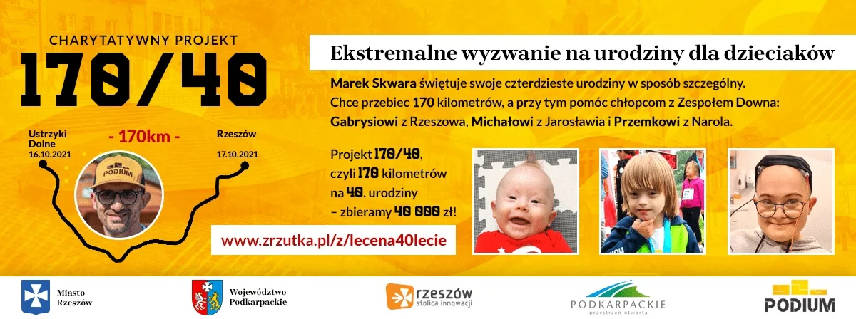 Przebiegł 170 km z Bieszczad do Rzeszowa. Cel? Pomoc dzieciom z Zespołem Downa - Zdjęcie główne